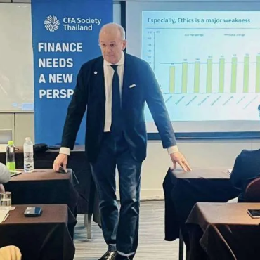 Dr. Andrew teaching CFA Ethics